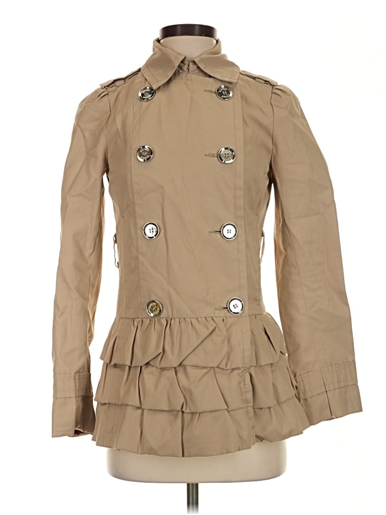 Pre-owned Express Trenchcoat In Tan