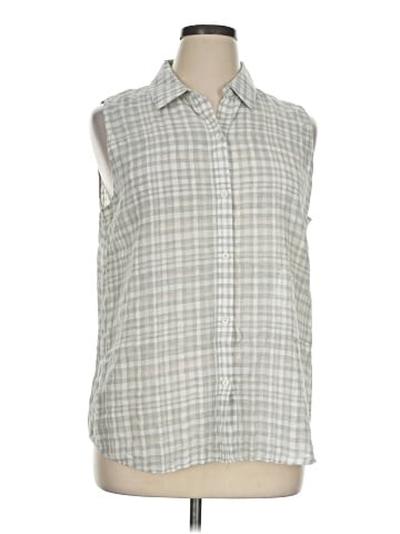 Lafayette 148 New York Sleeveless Button-Down Shirt (view 1)