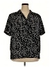 DonnKenny Classics 100% Polyester Animal Print Black Short Sleeve Blouse Size 2X - photo 1