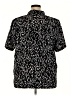 DonnKenny Classics 100% Polyester Animal Print Black Short Sleeve Blouse Size 2X - photo 2