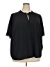 Nine West 100% Polyester Black Short Sleeve Blouse Size 3X - photo 1