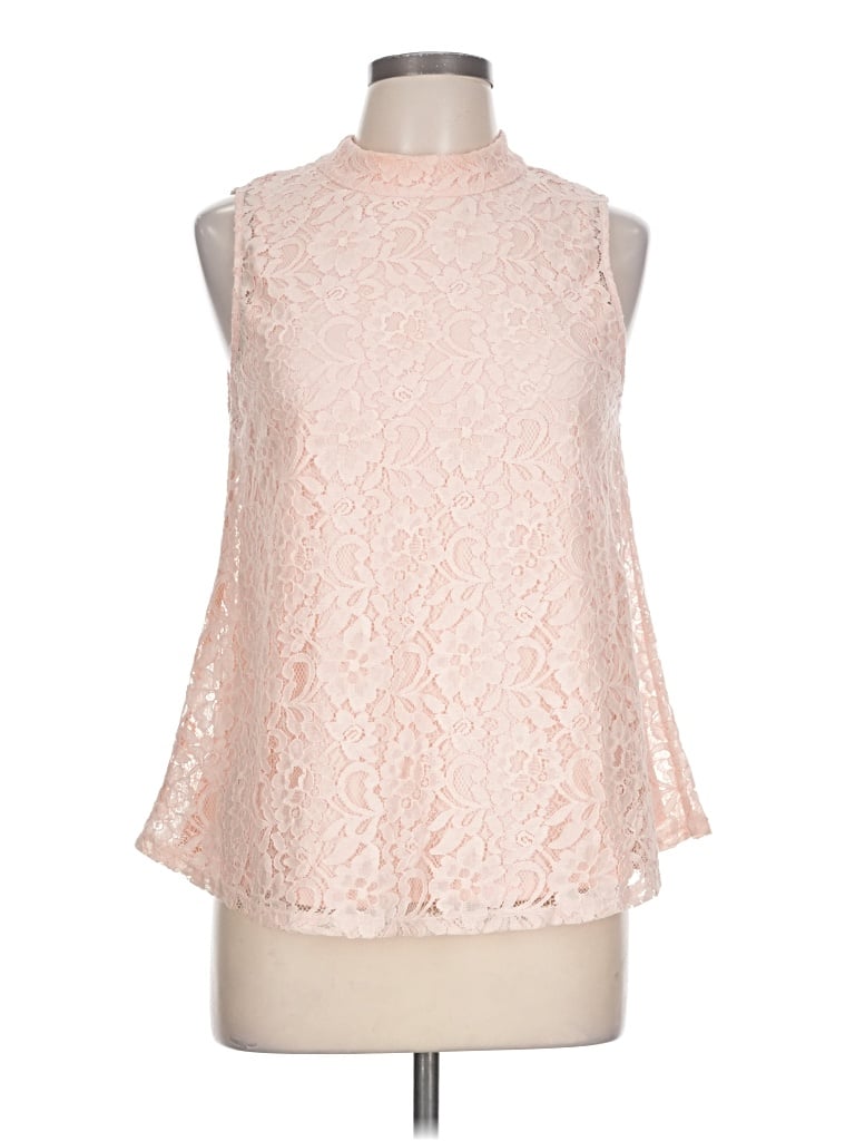 Pre-owned Sienna Sky Tank Top Pink High Neck Tops