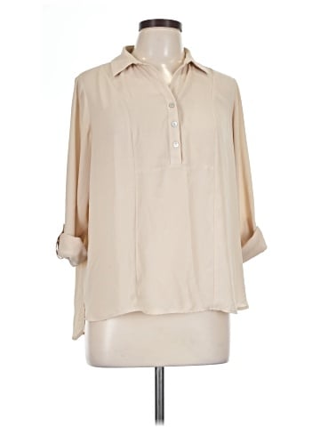 Investments 3/4 Sleeve Button-Down Shirt (view 1)