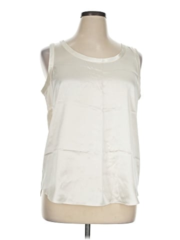 Lafayette 148 New York Sleeveless Silk Top (view 1)
