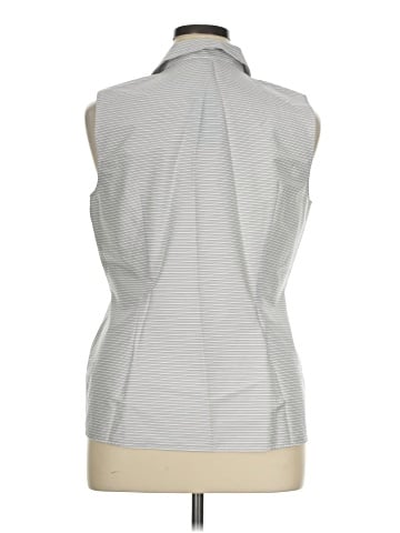 Lafayette 148 New York Sleeveless Button-Down Shirt (view 2)