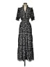 Max Studio Floral White Black Casual Dress Size S - photo 1