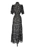 Max Studio Floral White Black Casual Dress Size S - photo 2
