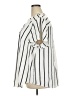 Torrid 100% Polyester Stripes Ivory Short Sleeve Blouse Size 3X Plus (3) - photo 5