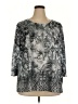 Cj Banks 100% Polyester Silver 3/4 Sleeve Blouse Size 2X - photo 1