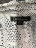dalia 100% Polyester Animal Print Silver Short Sleeve Blouse Size L - photo 7