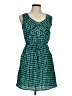 Bebop 100% Polyester Print Teal Casual Dress Size M - photo 1