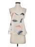Rory Beca 100% Polyester Ivory Tank Top Size S - photo 1