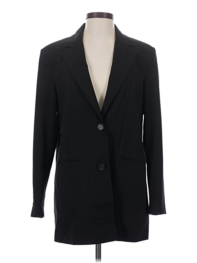 Pre-owned Zara Blazer Jacket In Black