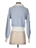 Jessica Simpson Checkered-gingham Blue Pullover Sweater Size XS - photo 2