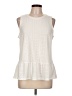 MICHAEL Michael Kors Ivory Sleeveless Blouse Size L - photo 1