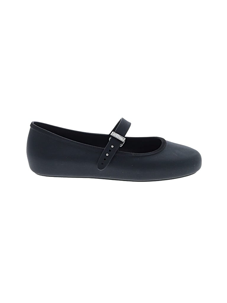 Pre-owned Melissa Flats In Black