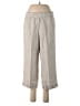 Talbots 100% Linen Chevron-herringbone Gray Linen Pants Size M (petite) - photo 1