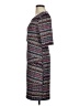 Connected Apparel Print Gray Casual Dress Size 8 - photo 5