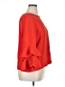 J.Crew 100% Polyester Red 3/4 Sleeve Top Size 16 - photo 4