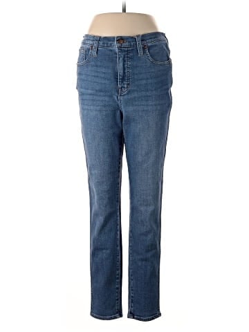 Madewell Tall 10" High-Rise Skinny Crop Jeans in Bradfield Wash (view 1)