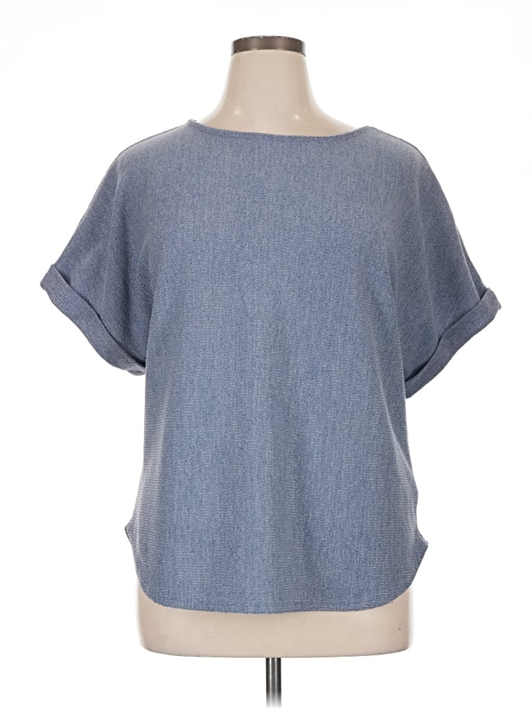 Pre-owned Max Studio Poncho In Blue