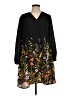Old Navy 100% Polyester Floral Black Casual Dress Size S - photo 1
