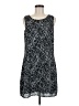 Kenar 100% Polyester Graphic Black Casual Dress Size 8 - photo 1
