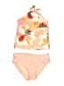 Tea Floral Pink Two Piece Swimsuit Size 6 - photo 1