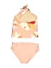 Tea Floral Pink Two Piece Swimsuit Size 6 - photo 2
