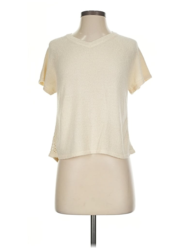 Pre-owned Monrow Cardigan Sweater In Ivory