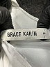 Grace Karin Solid White Cocktail Dress Size S - photo 7