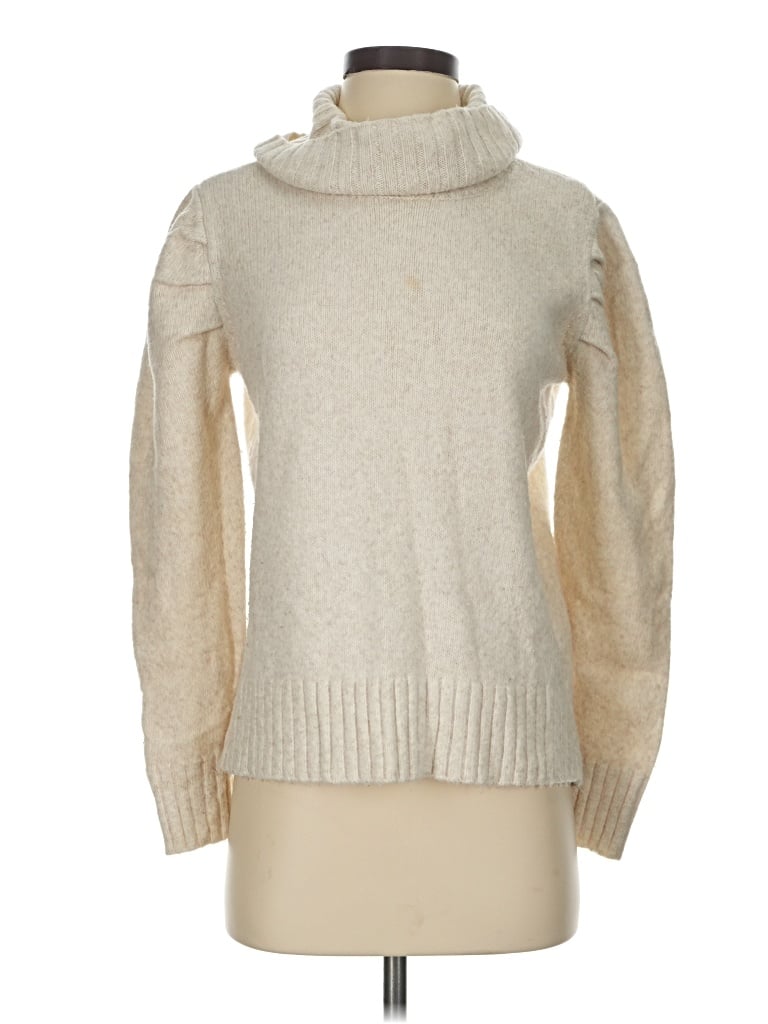 Pre-owned Cabi Turtleneck Sweater In Tan