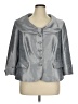 Tahari by ASL 100% Polyester Metallic Gray Blazer Size 16 - photo 1