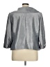 Tahari by ASL 100% Polyester Metallic Gray Blazer Size 16 - photo 2