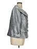 Tahari by ASL 100% Polyester Metallic Gray Blazer Size 16 - photo 4