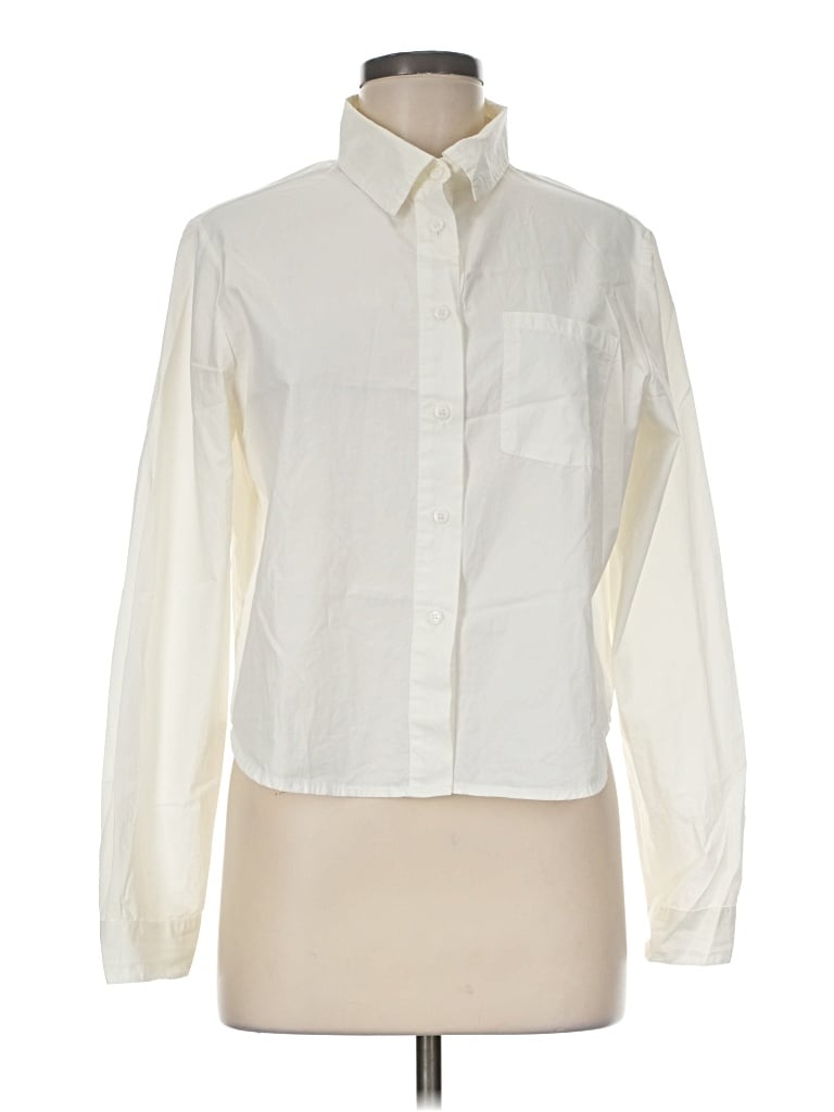 Stark X Long Sleeve Button Down Shirt In Ivory