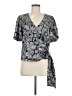 MICHAEL Michael Kors Gray Short Sleeve Blouse Size M - photo 1