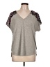 Pixley Gray Short Sleeve Top Size L - photo 1