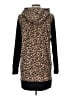 DKNY 100% Polyester Animal Print Brown Pullover Hoodie Size L - photo 2