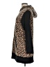 DKNY 100% Polyester Animal Print Brown Pullover Hoodie Size L - photo 5