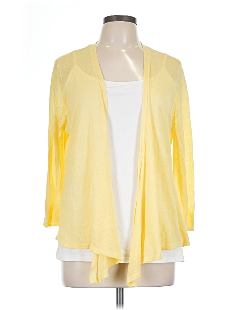 Pre-owned Chico's Kimono In Yellow