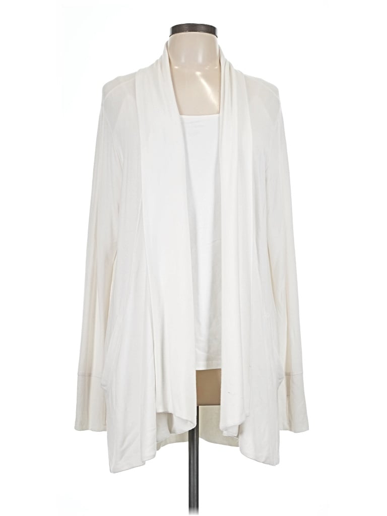 Pre-owned Athleta Cardigan Sweater In Ivory