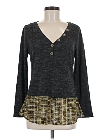 NY Collection Long Sleeve Top (view 1)