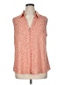 CAbi 100% Polyester Polka Dots Orange Sleeveless Blouse Size XL - photo 1