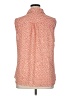 CAbi 100% Polyester Polka Dots Orange Sleeveless Blouse Size XL - photo 2