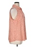 CAbi 100% Polyester Polka Dots Orange Sleeveless Blouse Size XL - photo 4