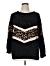 Lovely Melody Animal Print Black Pullover Sweater Size XL - photo 1