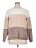 Karen Scott 100% Polyester Color Block Tan Pullover Sweater Size XL - photo 1