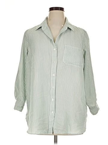 Velvet Heart 3/4 Sleeve Button-Down Shirt (view 1)