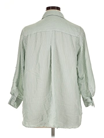 Velvet Heart 3/4 Sleeve Button-Down Shirt (view 2)